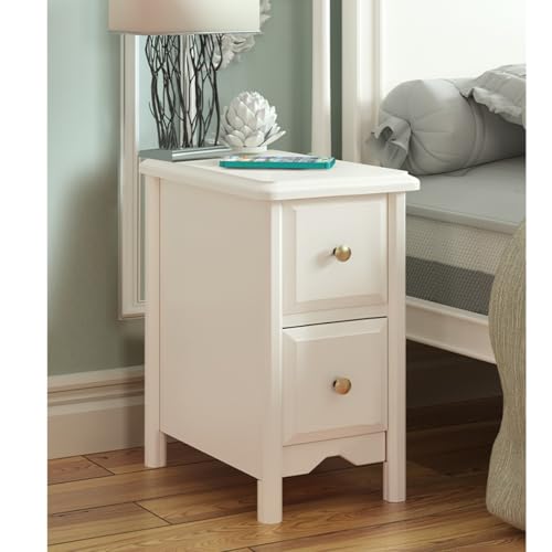 Table de chevet étroite en bois massif haut de gamme meuble assemblé durable