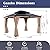 CHARMELEON Hardtop Wood Gazebo 10x12 ft – Cedar Wood Frame Gazebo with Double Metal Roof – Patio Gazebo Kits with Mosquito Netting – Outdoor Wooden Gazebos Pavilion for Backyard and Deck