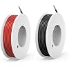 BNTECHGO 20 Gauge Silicone Wire Spool 250 ft Black Flexible 20 AWG Stranded Tinned Copper Wire