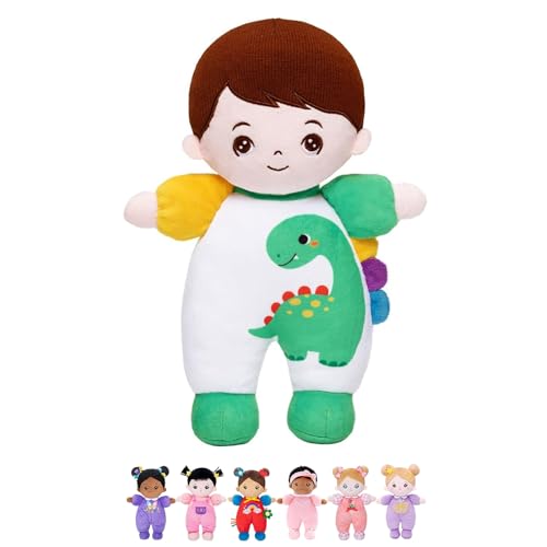 OUOZZZ 10' Soft Boy Baby Doll for 1 Year Old Boys - Dinosaur Toys for 1 Year Old Boy Birthday Valentine Plush Gift for Toddler Adorable First Buddy...