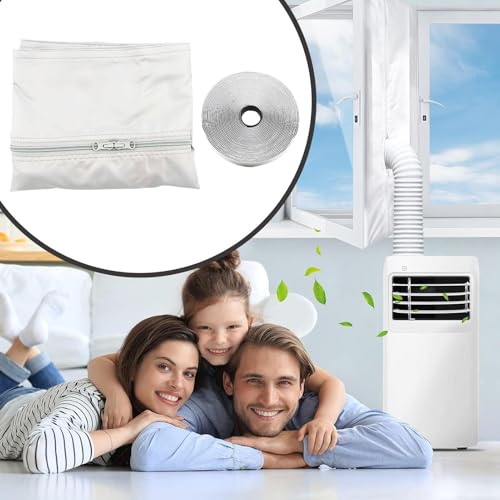 Kit de ventana para aire acondicionado portátil con componentes compactos de fácil montaje 6
