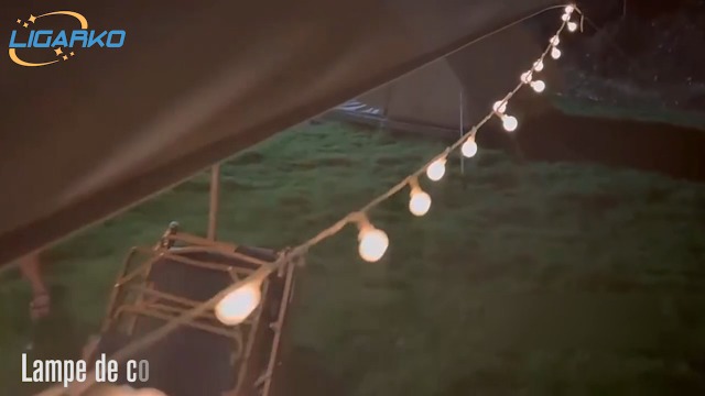 Guirlande Étoiles 60 LED 7m - Blanc Chaud, Piles, 8 Modes, Télécommande, IP65 Extérieur/Intérieur