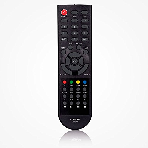 Fonestat 762715 - Mando de repuesto para decodificador de satélite (compatible con rds-584whd, rds-582 y rds-583)