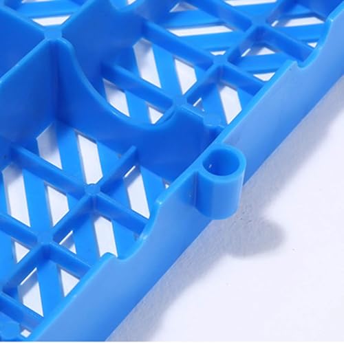 Plateau en plastique en maille bleu pour éviter la moisissure au sol