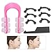 A Set of Black and Pink Nose Up Lifting Shaping Clip Invisible Shaper Tool,Straightening Beauty Massage Tool Bridge Straightening for Nose Uplifting Crooked Women Men Bridge Wide Lifter Men's
