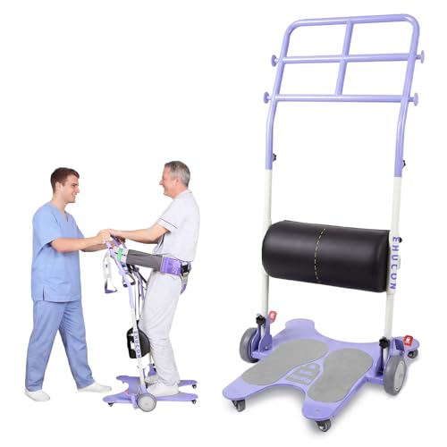 Image of Sit to Stand Patient Lift for Elderly - Standing Assist Device with Sliding Transfer Belt & Leg Support -Home Care Stand Assist Aid for Safe Transfer (SWL-330 lbs)
