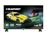 BLAUPUNKT Televisor LED HD de 32', 720p, 60 Hz, Dolby Audio 16 W, DVB-T2/S2/C, 2 HDMI, USB, sin Smart TV