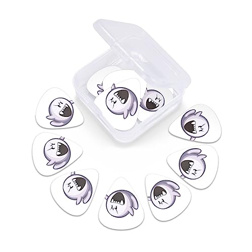 Médiator de guitare en forme de fantôme avec 12 médiators tendance et durables dans une boîte pour ukulélé guitare électrique basse - Les Beatles, Paul McCartney, John Lennon, RIngo Starr, George Harrison Médiator de guitare en forme de fantôme avec 12 médiators tendance et durables dans une boîte pour ukulélé guitare électrique basse – Image 7