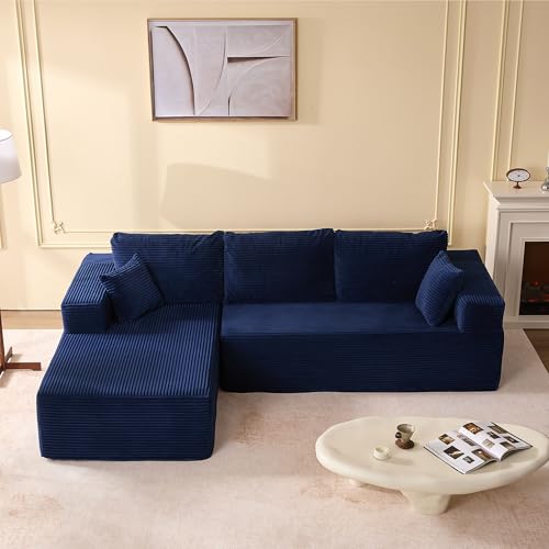Afuson 107" Boneless Couch with Deep Seat, Set of Modular