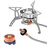 LEICHT ZU BEDIENEN: Dieser Campingzubehör Gaskocher verfügt über eine piezoelektronische Zündung und ist somit kinderleicht zu bedienen. An dem Gasventil ist noch ein Einstellknopf versehen, mit dem Sie die Flamme einfach kontrolieren können.