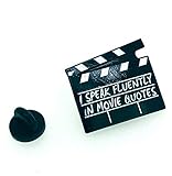 Gemelolandia | | Pin de solapa Claqueta de CIne 25x22mm | Pines Originales Para Regalar | Para las Camisas, la Ropa o para tu Mochila | Detalles Divertidos