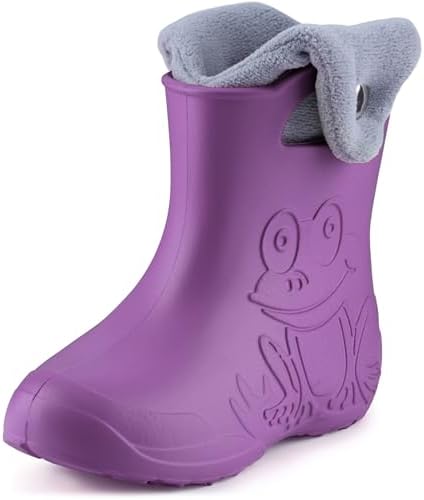 Ladeheid Eva Kinder Jungen Mädchen Gummistiefel Regenschuhe gefüttert Regenstiefel Gummischuhe LA-CA-04