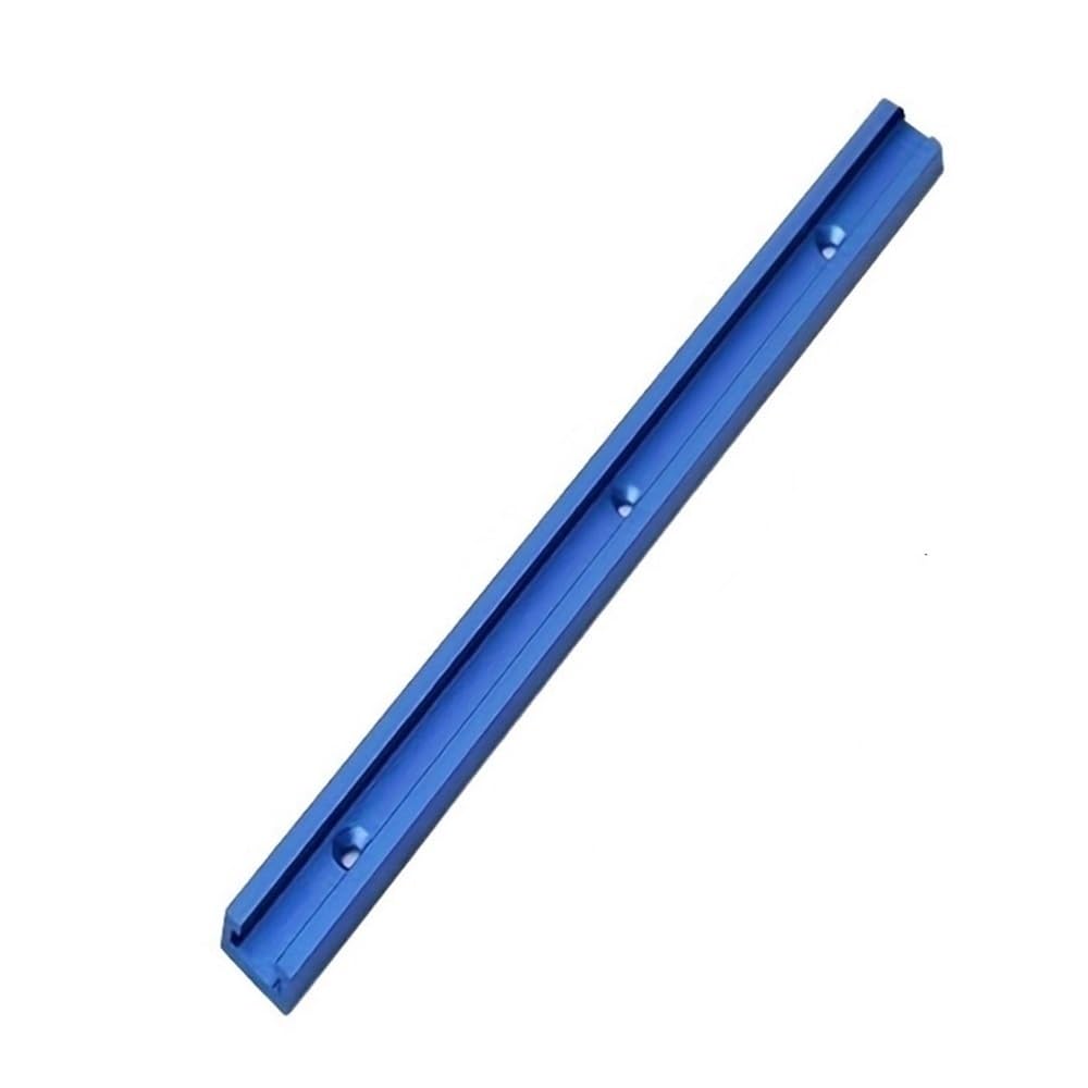 Mogahin Blue T-Slot Fixture Bar 2Pcs 300/400Mm Double-Cut Profile T Tracks For Woodworking, Universal Track With Predrilled Mounting Holes(,400Mm)