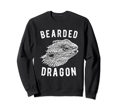 Tiny dinosaur - Bearded Dragon - Lizard Reptile Sweatshirt, Black