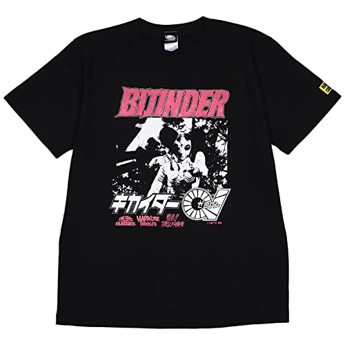 [ハードコアチョコレート] 人造人間キカイダー01 ビジンダー (ブラック)(SS:TEE)(T-1813-BK) Tシャツ 半袖 人造人間キカイダー 志穂美悦子 東映特撮ヒーロー XL ブラックのサムネイル