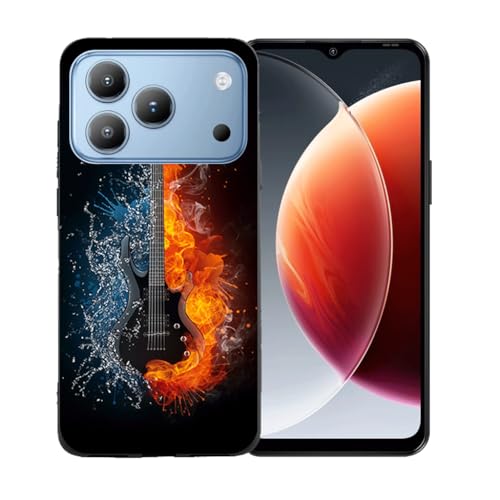 LCEHTOGYE �K�p Blackview Wave 7C�p�P�[�X�A�K�p Blackview Wave 7C (6,56")�ƌ݊����̂��钴���^�u���b�N�\�t�gTPU�V���R���Q���P�[�X�ی�J�o�[ - BST16