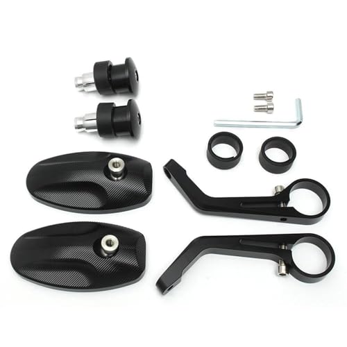 Espejos retrovisores moto CNC negros para manillar de modelos E90 a E93 5