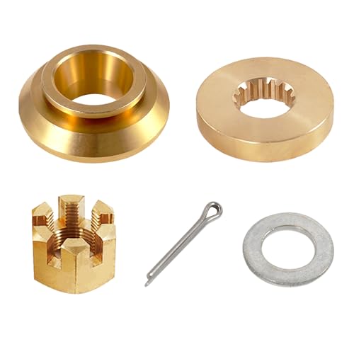 Image of Upgrade Outboard Propeller Installation Hardware Tools Kit Fits Yamaha 150-300HP, Includes Thrust Washer, Spacer, Washer, Nut and Cotter Pin