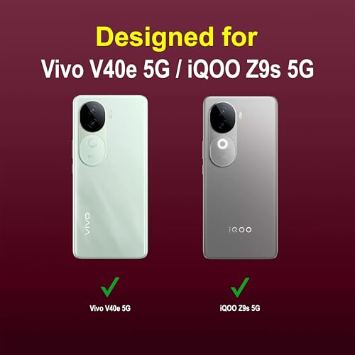 Image of amazon basics Back Case Cover for Vivo V40e 5G (Silicone Magic-Plum)