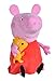 Simba 109261007 - Peppa Pig Plüschtier, 50cm, mit Plüschhund, Kuscheltier, Peppa Wutz, Schweinchen, ab den ersten Lebensmonaten geeignet