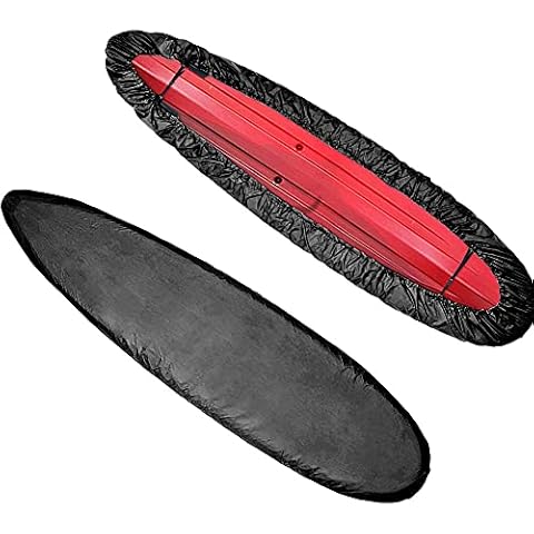 Staubschutz Kajak Spritzdecke Wasserfeste Spritzschutz Cover, Universelle Bootsplane Persenning wasserdichte UV-Schutz und Staubdichte Kajak Kanu Boot Abdeckplane für Kayak Boat Canoe, 3.5M Cover
