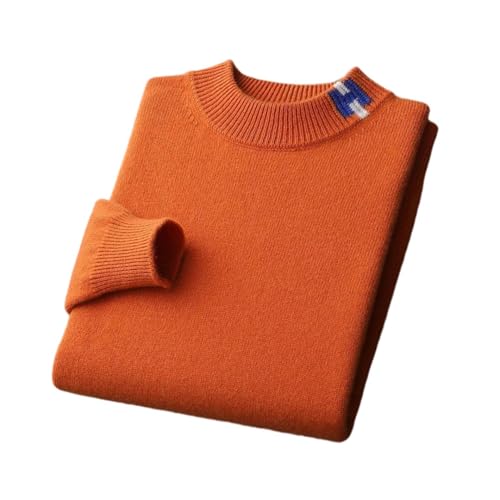 Men Wool Clothes Textured Knit Pullover Loose Thicken Bottoming Winter