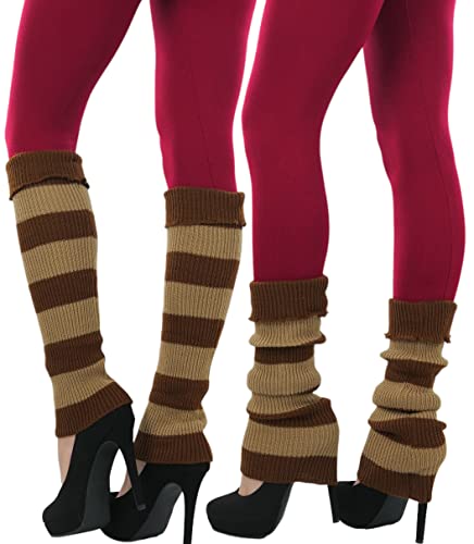 Image of ToBeInStyle Women's Long Over The Knee Leg Warmers Bright Thigh High