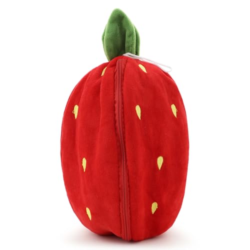 Image of Red Strawberry Soft Toy for Kids with Cute Hug-Friendly Plush for Babies, Toddlers & Children Safe, Lightweight & Easy to Clean (25CM)