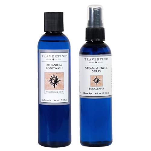 Travertine Spa Steam Shower Spray | Eucalyptus Shower Spray | Eucalyptus Oil Mist for Shower Aromatherapy | Sinus and Congestion Relief | Steam Room Spray | 100% Natural Eucalyptus Oil | 4 fl product thumbnail 16