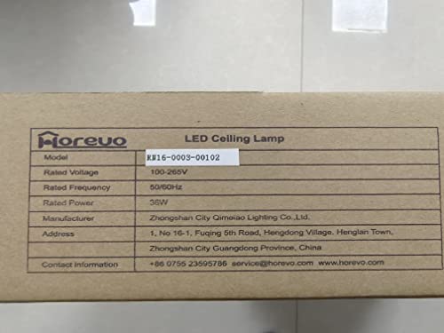 Horevo RN16-0003-00102 Led Music Ceiling Light With Bluetooth Speaker 36W 20 Inch Multi Functional App Upgraded Modern Light Fixtures thumb #14