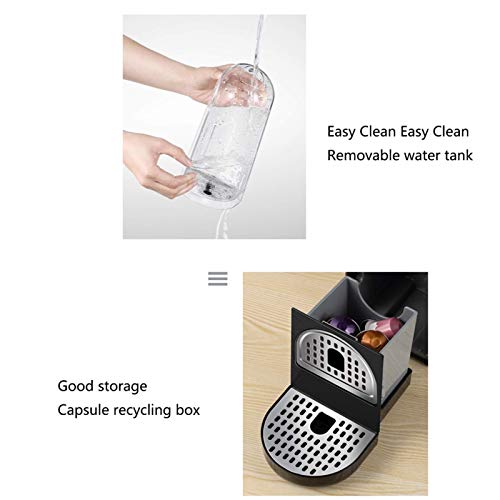 Cafetera Máquina de café automática para Oficina Mini Espresso Hogar Pequeña máquina de café Cápsula de Acero Inoxidable… - Imagen 5