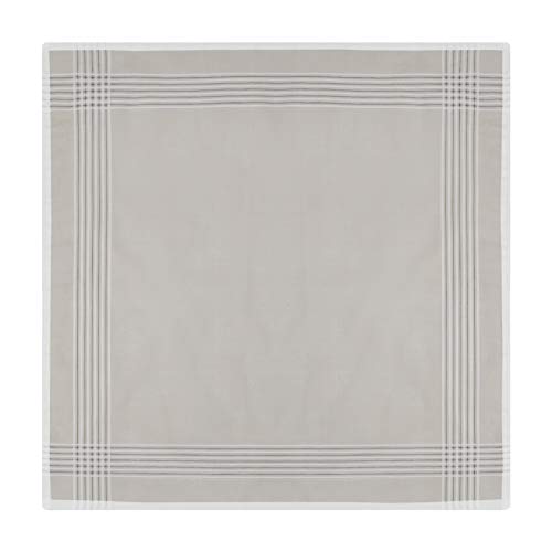 Zenssia Men's Soft Cotton Handkerchiefs Assorted Color With Stripe 6 Piece Gift Set Pattern 5 #TOP6