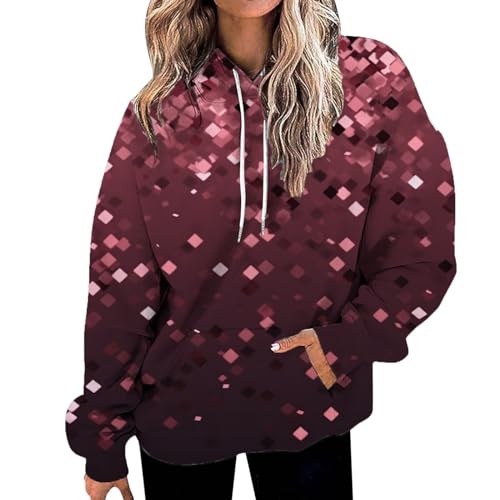 Sweat à capuche pour femme avec imprimé dessin animé et cordon