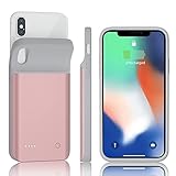 📱【Modelo compatible】 1. Ten en cuenta que esta funda de carga solo es compatible con iPhone X/XS (5.8 pulgadas), no es compatible con iPhone XR (6.1 pulgadas) y iPhone XS Max (6.5 pulgadas). No es compatible con auriculares Lightning, solo funciona con auriculares Bluetooth inalámbricos. [No soporta carga inalámbrica]