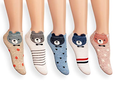 Levlovs Women's Cute Animals Socks for Girls Funny Funky Novelty Socks