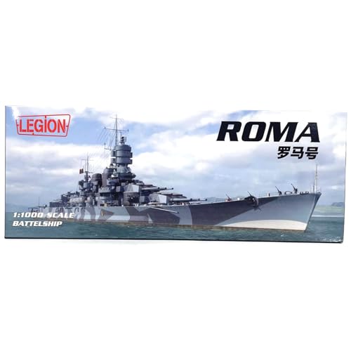 1:1000 Alloy Italian Battleship Roma Model Metal Ship Warship Model for Collection - Image 5