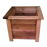 Susquehanna SP17871 20-Inch Large Outdoor Square Planter, Cedar