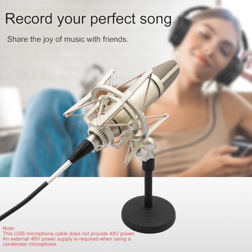 Câble XLR vers USB anti parasite de 3 mètres pour microphone et chant