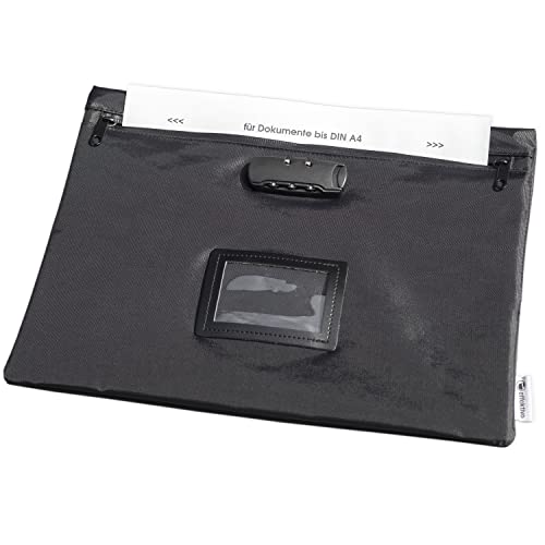 Porte-documents avec fermeture éclair grand format A4 pochette de rangement pour dossiers - 2