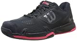 wilson rush pro 2.5 opiniones  Wilson Rush Pro 2.5 2019 CC W, Zapatilla de Tenis para tenistas de Cualquier Nivel, para Superficies de Tierra Batida, sintético, para Mujer, Azul Oscuro/Negro/Rosa, Talla 37 EU