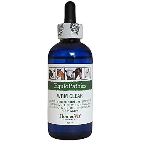 HomeoVet EquioPathics WRM Clear, Natural Worm Medicine for Large Animals, 120 Milliliters Cover
