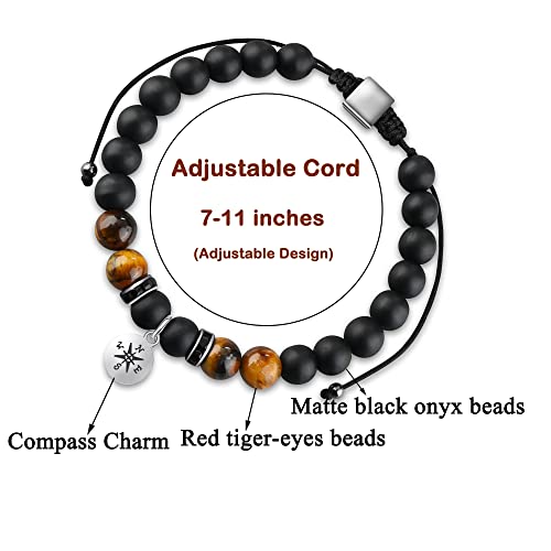 Image of JoycuFF Class of 2024 Gifts for Him College Graduation Gifts for Men,Graduation Gifts for Him Boyfriend Brother Son Grandson Best Friends Graduation Bracelet for Men, 7inchs