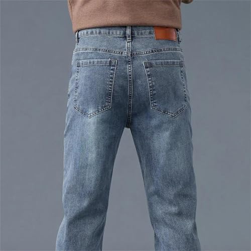 Men's Business Casual Jeans – Stretch Retro Washed Denim Pants, Plus Size Versatile Trousers for Any Occasion 7