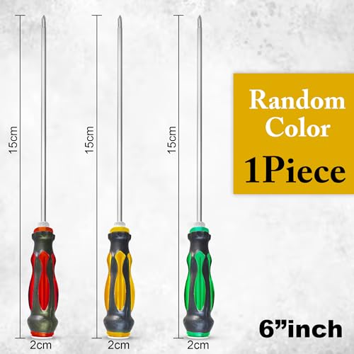 Image of GLUN 2 in 1 Screwdriver Hammer Head, Rubberised Handle Grip with Hammer Head 6 Inch 2 Shape Phillips, Flathead Screwdriver with Magnetic Tip