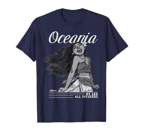 T-shirt Disney Moana rose 2XL pour homme imprimé Oceania We Are All Voyagers