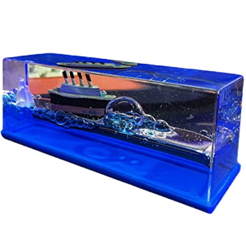Decoração de modelo de navio de cruzeiro - Garrafa de gotejamento de acrílico para navio de cruzeiro