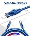 Cat6 Ethernet Cable 6 Feet (6 Pack) LAN, utp Cat 6, RJ45, Network Cord, Patch, Internet Cable- 6 ft