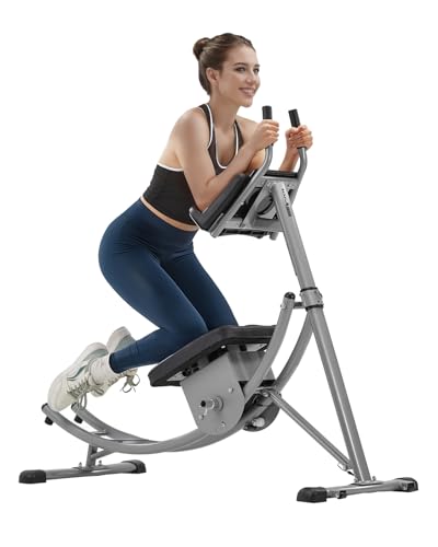 VEVOR AB Workout Machine Ab Workout Equipment at Home Gym Core & Abdominal Trainers for Women 440 lbs Weight Capacity Strength Training Ab Cruncher Foldable Adjustable Fitness Exerciser