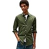 Tommy Jeans Tjm Original Stretch Shirt Dm0dm04405, Camicia a Maniche Lunghe Uomo, Verde (Pewter Green), L