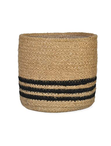 Garden Trading Striped Pot, Small Crafted in Jute | Indoor Use Only | H12 X Diameter 12.5cm